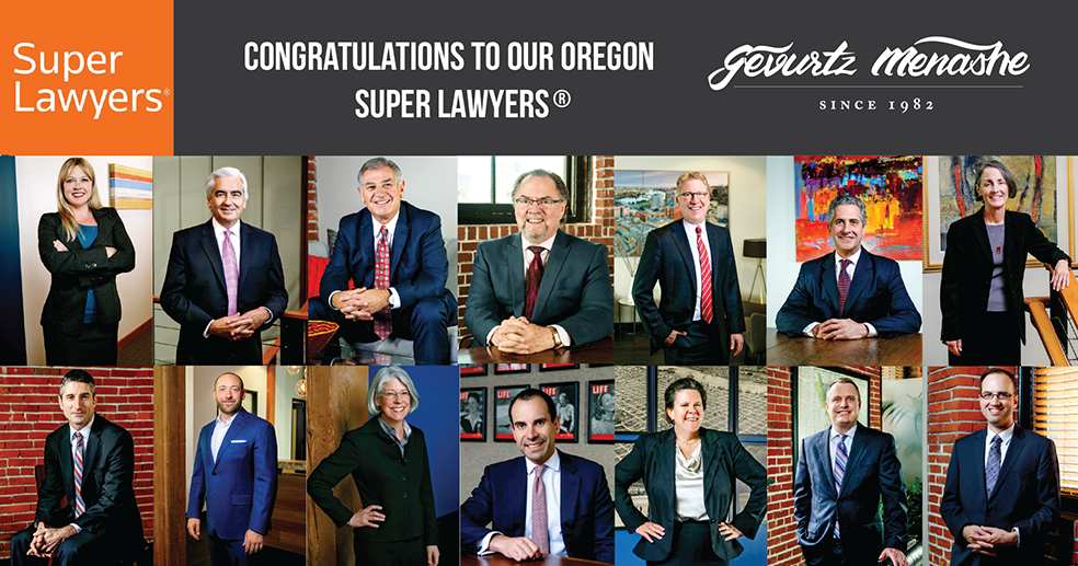 Congratulations To Our 2019 Oregon Super Lawyers® & Rising Stars