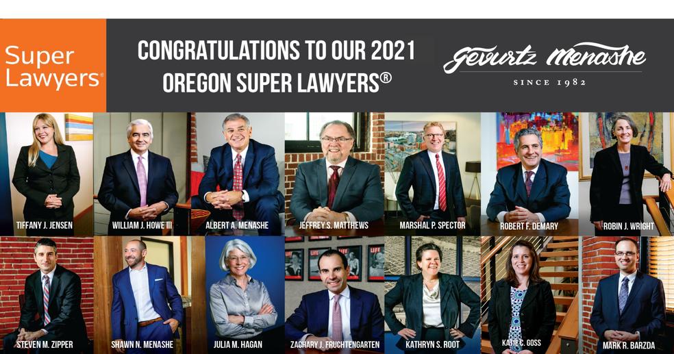 2021 Oregon Super Lawyers & Rising Stars